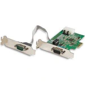 Startech 2 PORT RS232 SERIAL PCIE CARD PCI EXPRESS CARD - 16950 UART PEX2S953LP 0065030881166