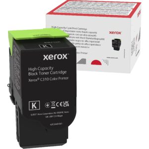 Xerox C310 BLACK HIGH CAPACITY TONER CARTRIDGE (8000 PAGES) 006R04364 0095205068528