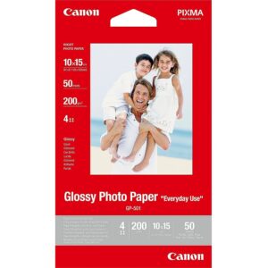 Canon PHOTO PAPER GLOSSY GP-501 4X6 50 0775B081 013803291964