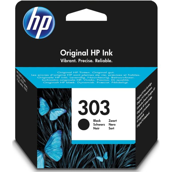 Hewlett Packard HP 303 Black Ink Cartridge T6N02AE#UUS 0190780571026