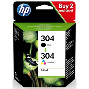 Hewlett Packard HP 304 INK CARTRIDGE COMBO 2-PACK 3JB05AE#301 0192545177016