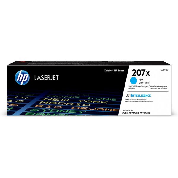 Hewlett Packard HP 207X Cyan LaserJet Toner Cartridge W2211X 0193905265183