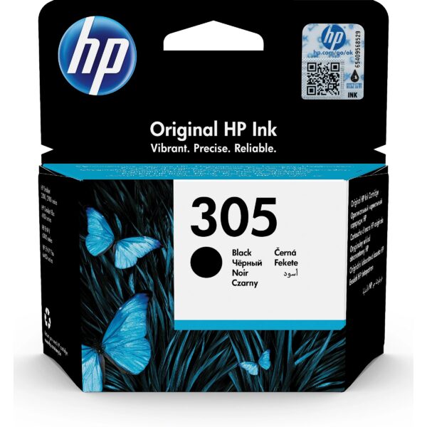 Hewlett Packard HP 305 Black Original Ink Cartridge 3YM61AE#301 0193905429233