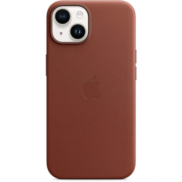 Apple iPhone 14 Leather Case with MagSafe - Umber MPP73ZM/A 0194253345336