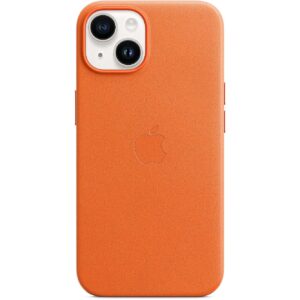 Apple iPhone 14 Leather Case with MagSafe - Orange MPP83ZM/A 0194253345367