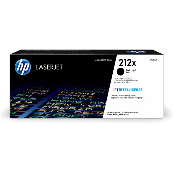 Hewlett Packard HP 212X HIGH YIELD BLACK ORIG LASERJET TONER CARTRIDGE W2120X 0194441428896