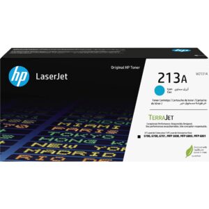 Hewlett Packard HP 213A CYN ORIGINAL LASERJET TONER CRTG W2131A 0195122822538