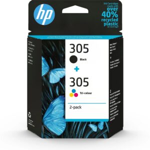 Hewlett Packard HP 305 2-PACK TRI-COLOR/BLACK ORIGINAL INK CARTRIDGE 6ZD17AE 0195161166969