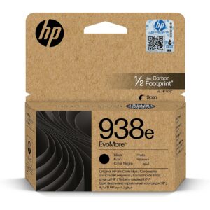 Hewlett Packard HP 938E EVOMORE BLACK ORIGINAL INK CARTRIDGE 4S6Y2PE 0196548611317