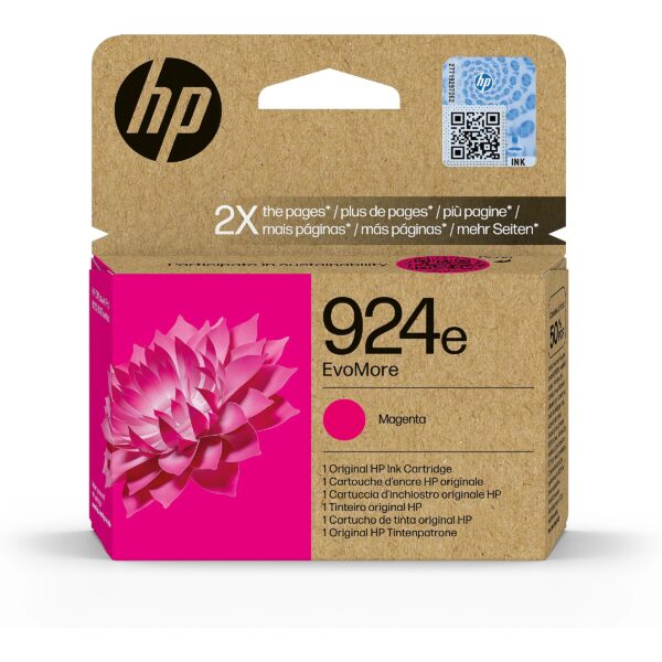 Hewlett Packard Tinte 924e EvoMore Magenta bis zu 800 Seiten 4K0U8NE#CE1 0196786147456