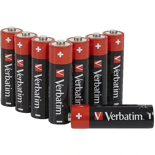 Verbatim ALKALINE BATTERY AA 8 PACK HANGCARD 49503 023942495031