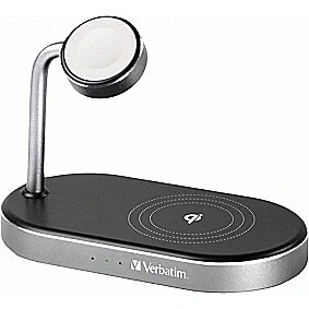 Verbatim Lādētājs Verbatim WCS-02 3-in-1 Charging Stand 49556V 023942495567