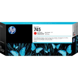 Hewlett Packard INK CARTRIDGE NO 745 CHROM RED 300ML F9K06A 0725184104695