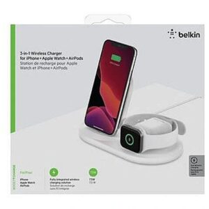 Belkin 3-IN-1WIRELESS CHARGING STATION F/APPLE WATCH UND IPHONE WHITE WIZ001VFWH 0745883795789