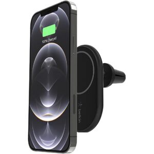 Belkin MAGNETIC CAR HOLDER F/IPHONE 12 WIRELESS CAR MOUNT WITH CAR CHAR WIC004BTBK 0745883828739