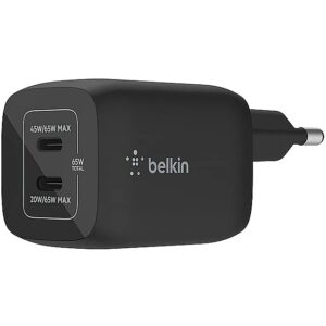 Belkin 65W DUAL USB-C GaN WCH013VFBK 0745883844074