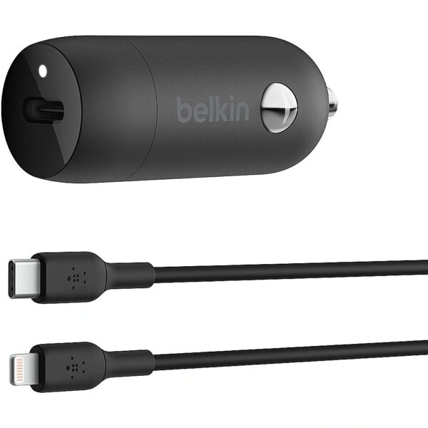 Belkin CCA004BT1MBK-B5 BELKIN 30W USB-C PD CAR CHARGER WITH PPS TE CCA004BT1MBK-B5 0745883852369