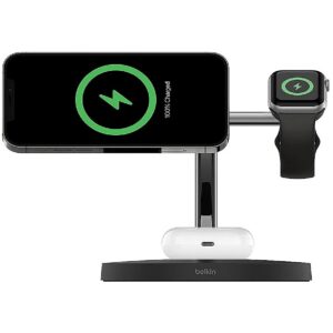 Belkin BOOST CHARGE PRO MAGNETIC 3-IN-1 CHARGING STATION WITH QI2 WIZ009VFBK-V2 0745883885800