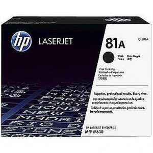 Hewlett Packard HP 81A Black Toner LJ Enterprise MFP M63 CF281A 0887758147894