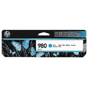 Hewlett Packard HP 980 Cyan Ink Office jet Enterprise D8J07A 0887758769126