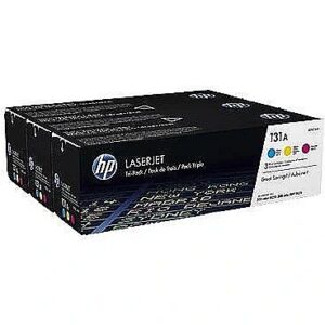 Hewlett Packard HP Toner 131A CYM Tri pack (U0SL1AM) U0SL1AM 0888182055885