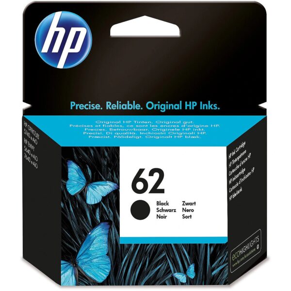 Hewlett Packard HP 62 Black Ink Cartridge C2P04AE#UUS 0888793376713