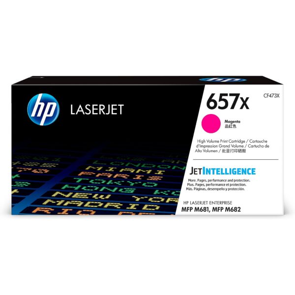 Hewlett Packard LASERJET TONER CRTG 657X HIGH YIELD MAGENTA CF473X 0889894325525