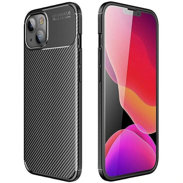 Mocco Trust Armored Shockproof Carbon Case for Apple iPhone 13 Pro Black MO-TR-APP-IPH-13PR-BK