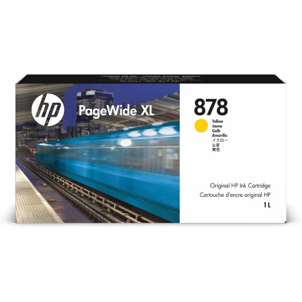 Hewlett Packard HP 878 1L Yellow PageWide XL Ink Crtg 312Z4A 195697355417