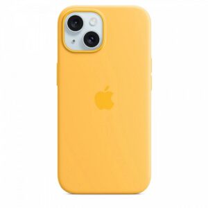 Apple Silicone Case with MagSafe for iPhone 15 - Sunshine MWNA3ZM/A 195949505522