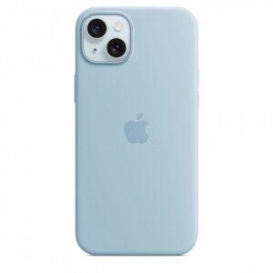 Apple Silicone Case with MagSafe for iPhone 15 Plus - Light Blue MWNH3ZM/A 195949505645