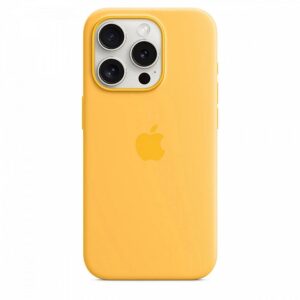 Apple Silicone Case with MagSafe for iPhone 15 Pro - Sunshine MWNK3ZM/A 195949505683