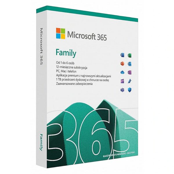 Microsoft %M365 Family PL P10 1Y 6U Win/Mac 6GQ-0194