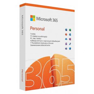 Microsoft 365 Personal PL P10 1Y 1User/5Devices Win/Mac Medialess Box QQ2-01752