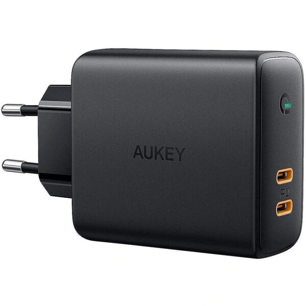 Aukey PA-D5 ultrafast W all Charger 2xUSB C 63W PA-D5 2000001201923