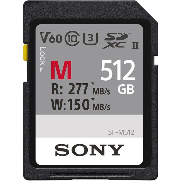 Sony memory card SDXC 512GB M-Series UHS-II C10 U3 V60 SFM512.SYM 27242926387