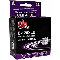 Uprint Tintes kārtridžs UPrint Brother B-129XLB Black B-129XLB-UP 3584770889869