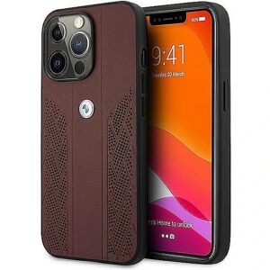 BMW BMHCP13LRSPPR Leather Back Case For Apple iPhone 13 / 13 Pro Red BMHCP13LRSPPR 3666339021870