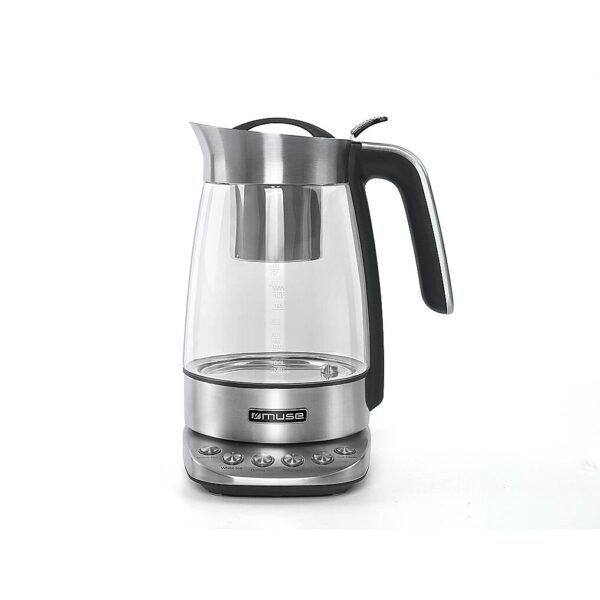 MUSE MS-320T | Tea Kettle | 2200 W | 1.2 L | Stainless steel | 360° rotational base | Stainless steel/Black MS-320T 3700460208813