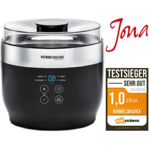 Rommelsbacher JG 80 "Jona" yoghurt maker (black / stainless steel) JG 80 4001797861108