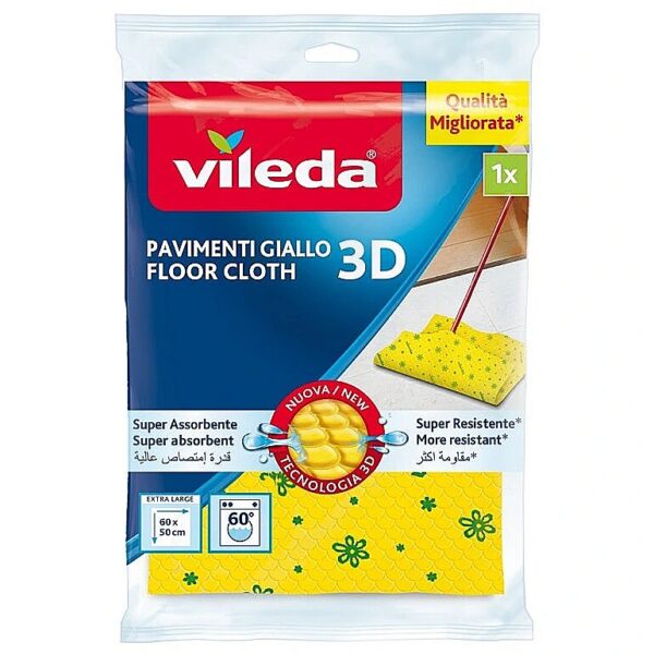 Vileda Floor Cloth Vileda Microfibre 3D 1 pc(s) 167905 4003790000126