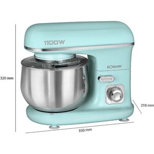 Bomann Bomann KM 6030 CB food processor 1100 W 5 L Mint colour KM 6030 Miętowy 4004470603026