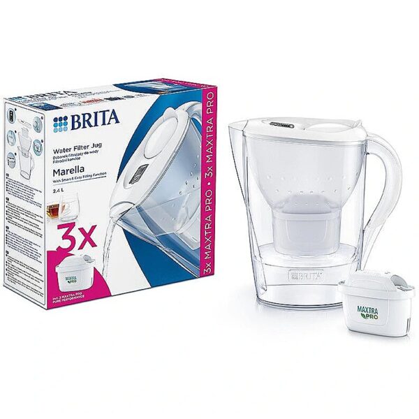 Brita Marella + 3 filtry MAXTRA PRO Pure Performance biały 1052791 4006387130947