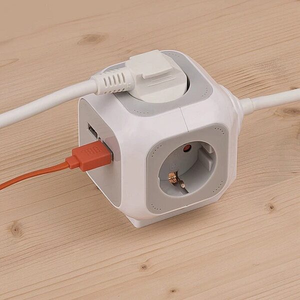 Brennenstuhl 4-way socket cube + USB 1150100 4007123648252