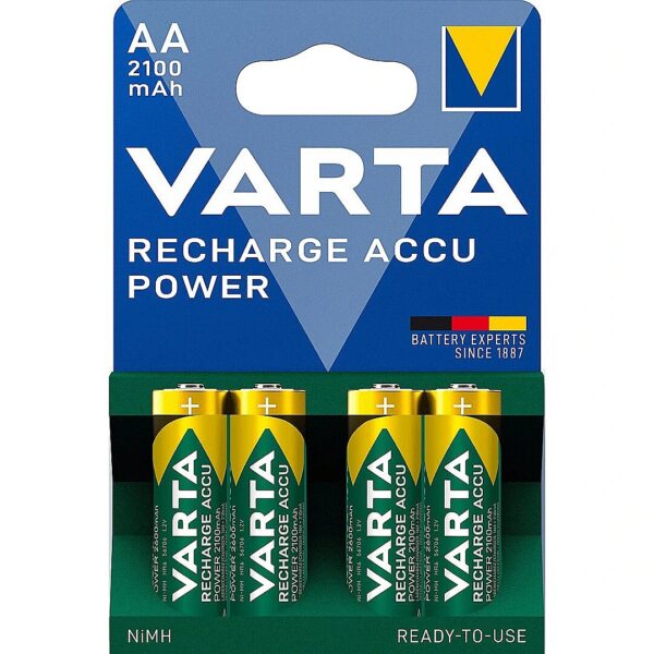 VARTA HR6 AA Recharge Accu Power 2100 mAh 56706 Rechargeable batteries 4 pc(s) Green