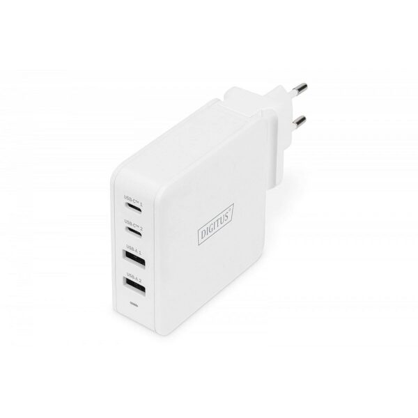 Digitus 4-PORT USB-C WALL CHARGER WHITE 100W 2XC 2XA PD 3.0 DA-10197 4016032474043