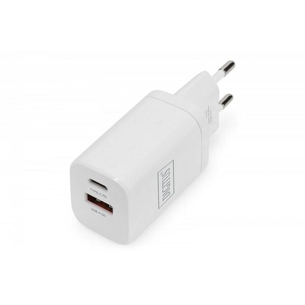 Digitus 30W USB CHARGER DUAL 1XUSB-A 2.4A 1XUSB-C 3.0A DA-10062 4016032482710