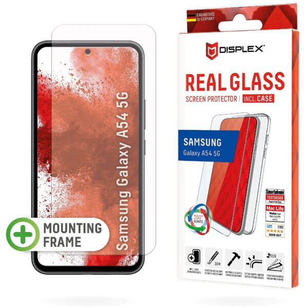 E.V.I.	 DISPLEX REAL GLASS + CASE SAMSUNG GALAXY A54 5G 01832 4028778120412