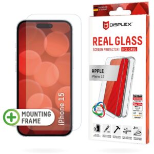 E.V.I.	 DISPLEX REAL GLASS + CASE IPHON IPHONE 15 01846 4028778120887