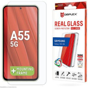 Displex Panzerglas + Schutzhülle für Samsung A55